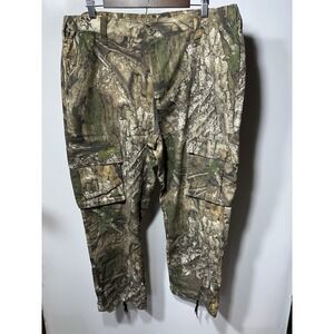 Realtree Xtra Camo Cargo Pants Men's L (36-38) Brown Hunting Drawstring Legs